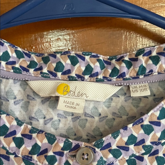 Boden Elegant Patterned Dress Size 10 - Picture 2 of 7